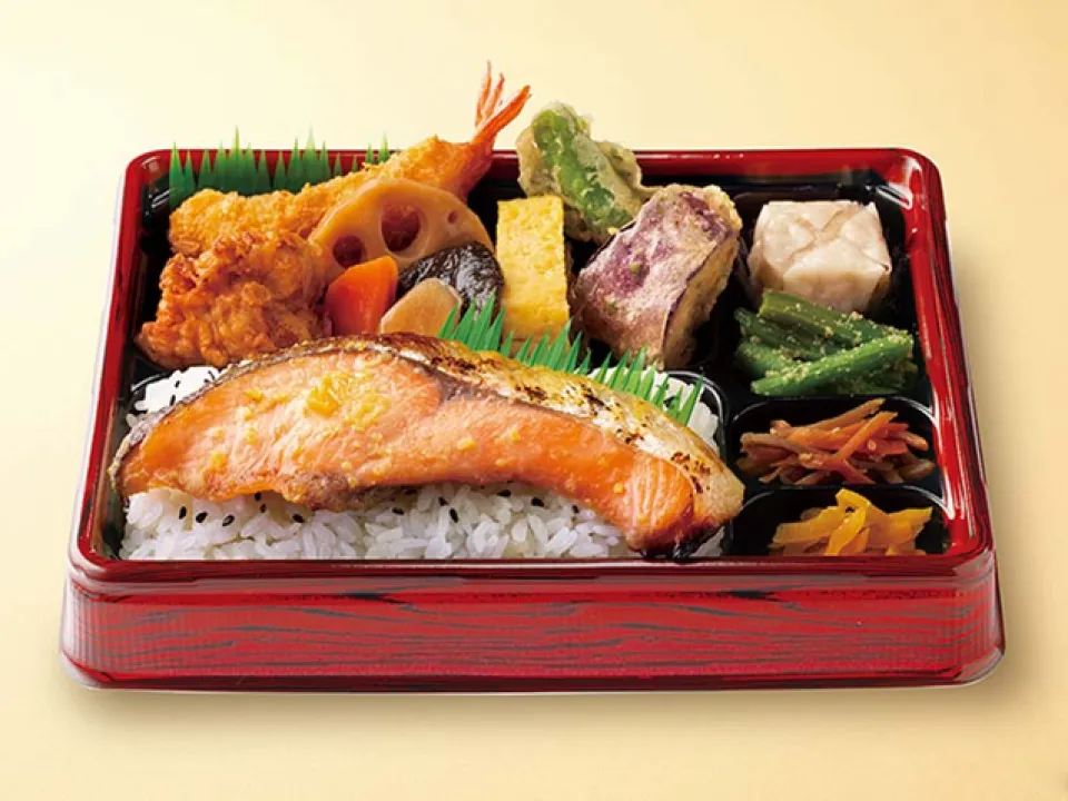 オリジン弁当から発売された【132】鮭西京焼きの彩り幕の内弁当
